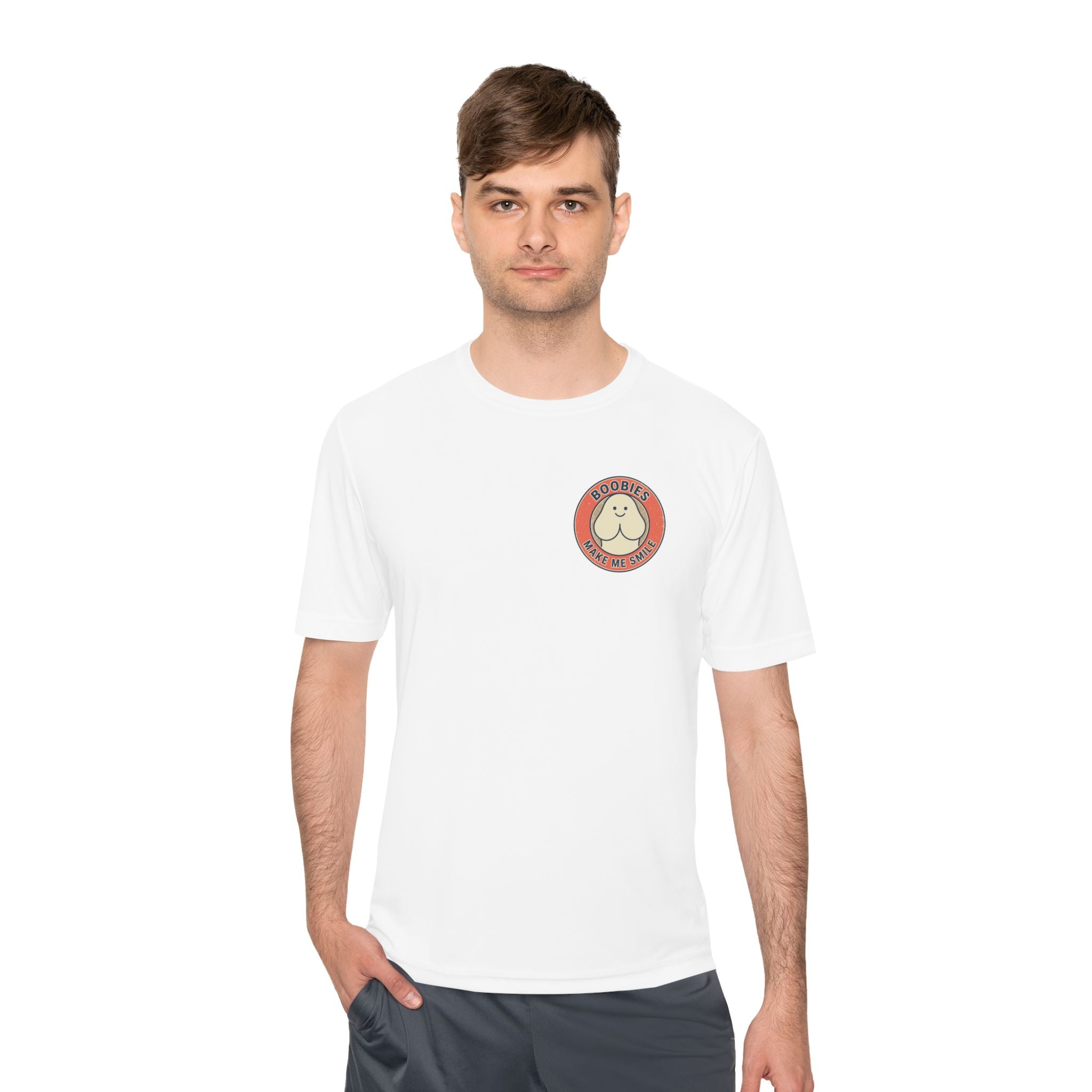 Boobies Make Me Smile Tee — Funny Retro Graphic Shirt