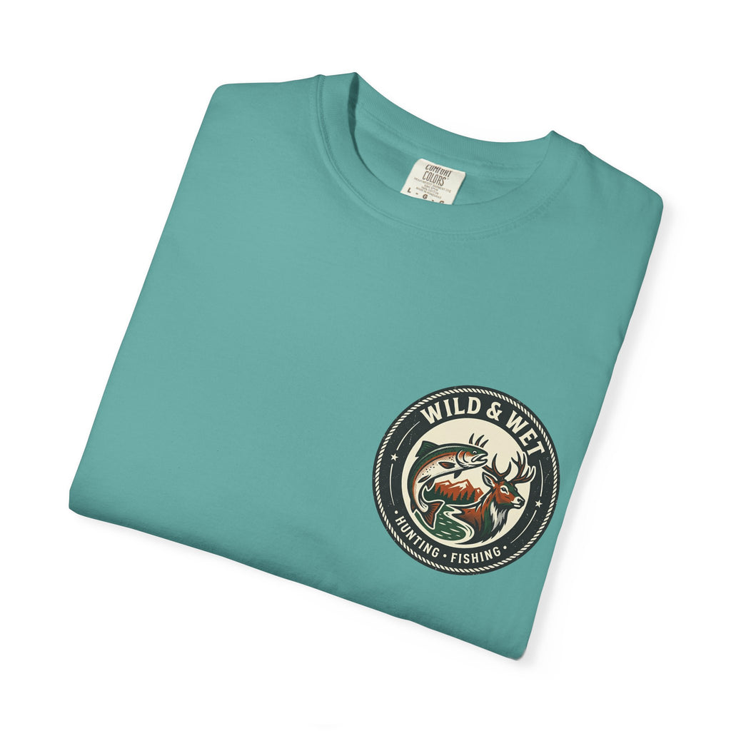 Hunting & Fishing Logo T-Shirt — "Wild & Wet" Outdoor Graphic Tee