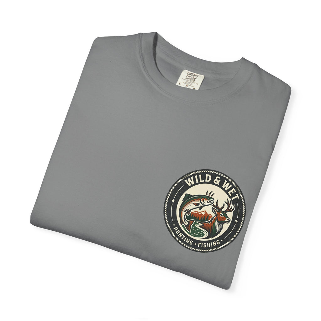 Hunting & Fishing Logo T-Shirt — "Wild & Wet" Outdoor Graphic Tee